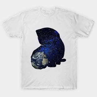 Cat & Earth T-Shirt